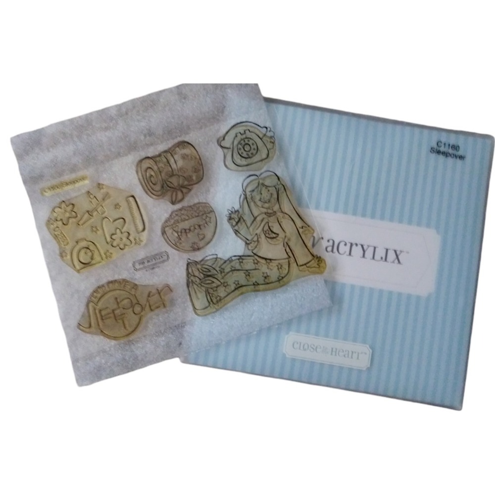 CTMH STAMP SET C1160 Sleepover, Retired! Close To My Heart